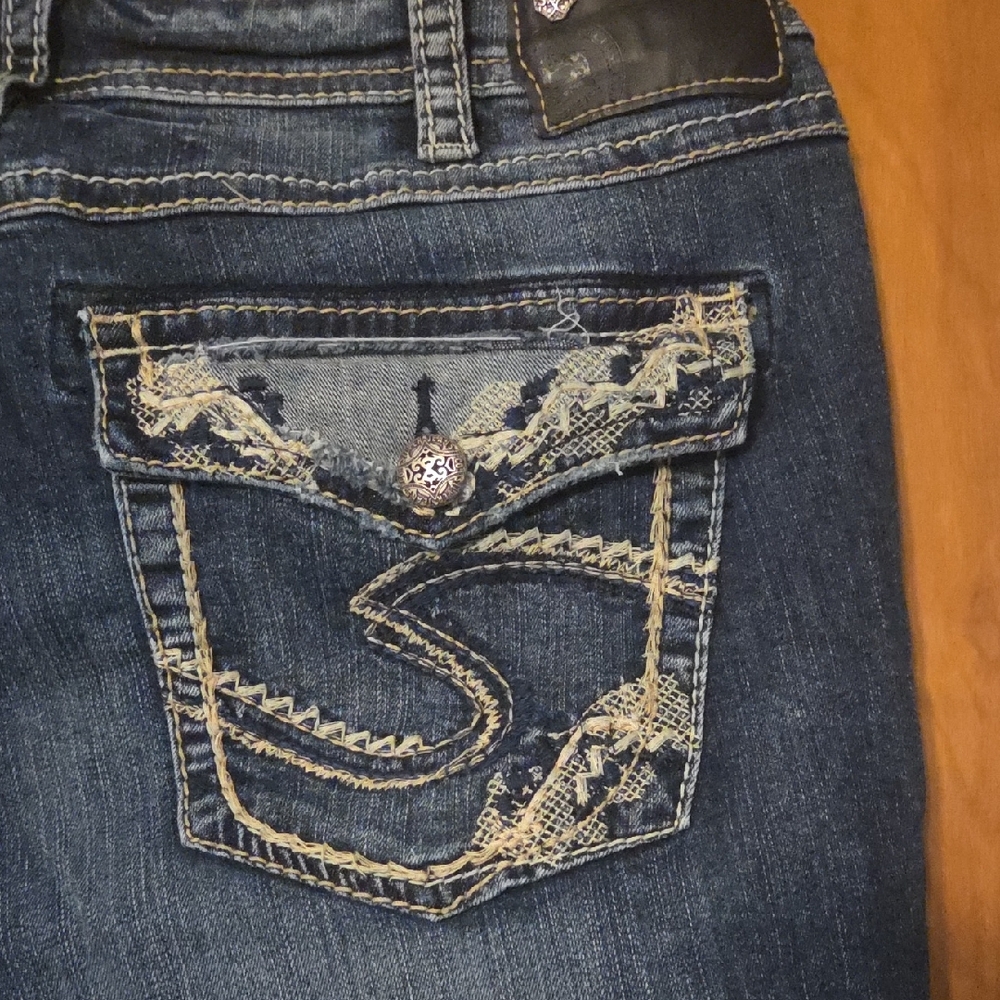 Silver Suki High Capri - image 6